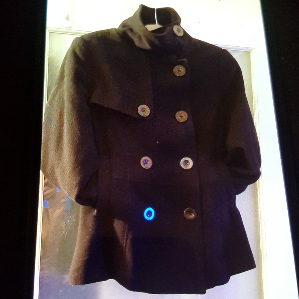KISMET Black Pea Coat (M)